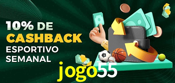 10% de bônus de cashback na jogo55